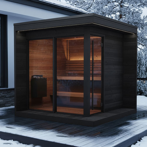 SaunaLife Saunas SaunaLife Model GL6B 6 Person Garden Luxury Series Outdoor Sauna (Paint Included)