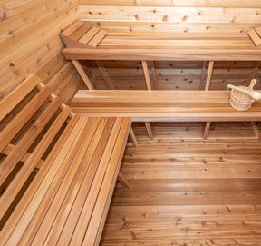 Dundalk LeisureCraft Knotty Cedar POD Sauna - My Sauna World