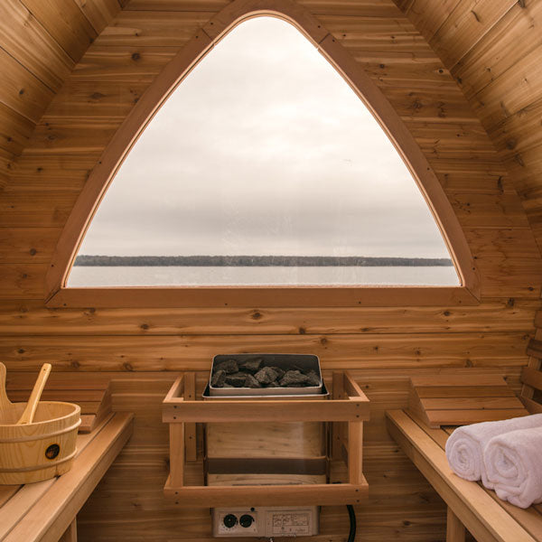 Dundalk LeisureCraft Knotty Cedar POD Sauna - My Sauna World