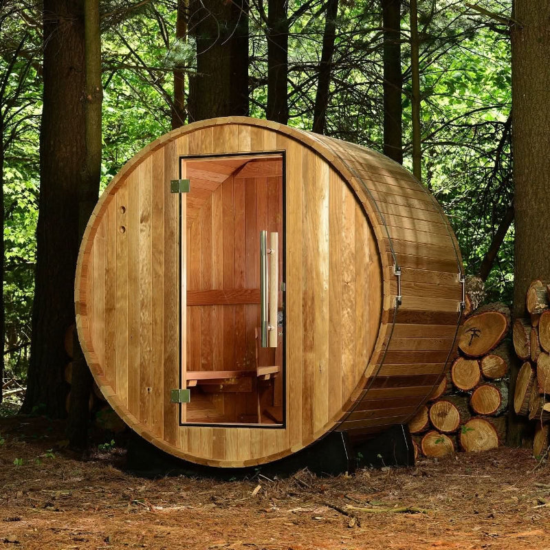 Almost Heaven Saunas Almost Heaven Salem 2 Person Standard Barrel Sauna