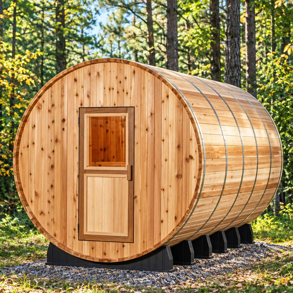 Almost Heaven Shenandoah 4-Person Barrel with Changing Room