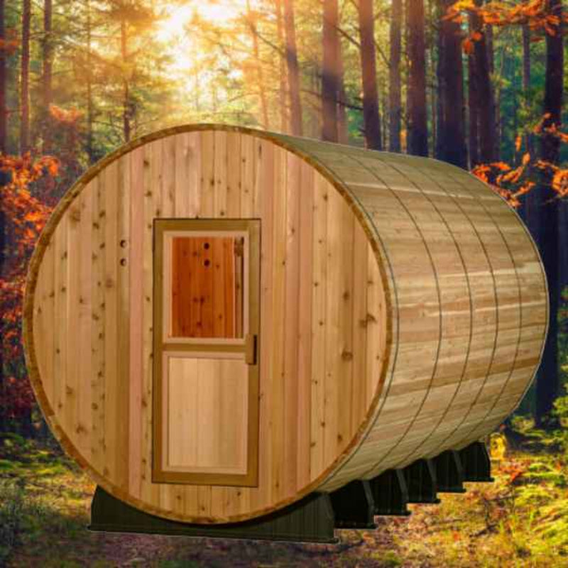 Almost Heaven Saunas Almost Heaven Shenandoah 4 Person Barrel Sauna