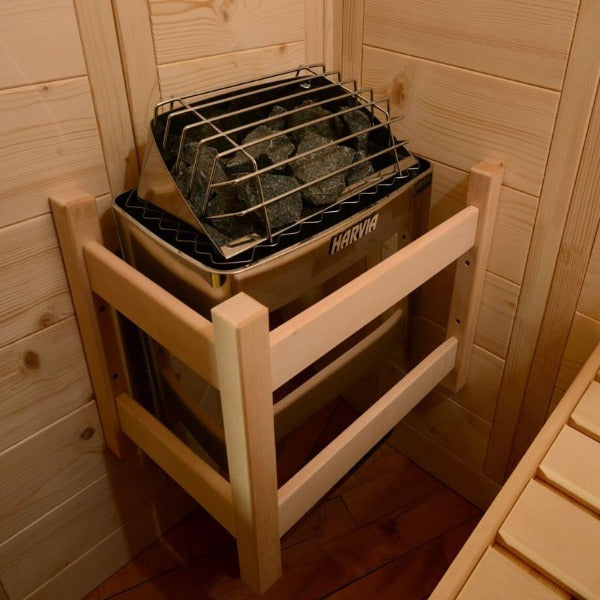 Almost Heaven Sutton 2 Person Indoor Sauna harvia heater inside