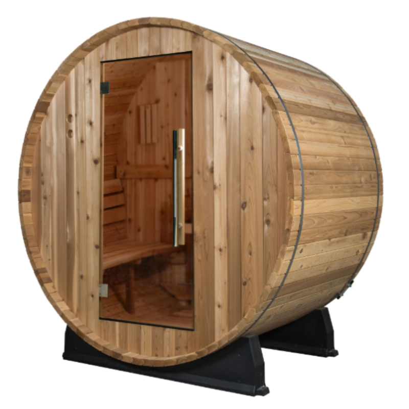 Almost Heaven Outdoor Sauna Almost Heaven Watoga 4-Person Standard Barrel Sauna