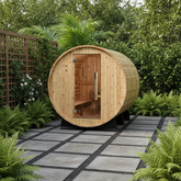 Almost Heaven Saunas Almost Heaven Kenova 4-6 Person Outdoor Traditional Barrel Sauna