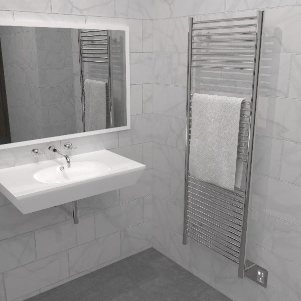 Amba Antus A-2056 Heated Towel Rack in bathroom