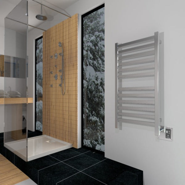 Amba Quadro Q-2033 Heated Towel Rack - My Sauna World