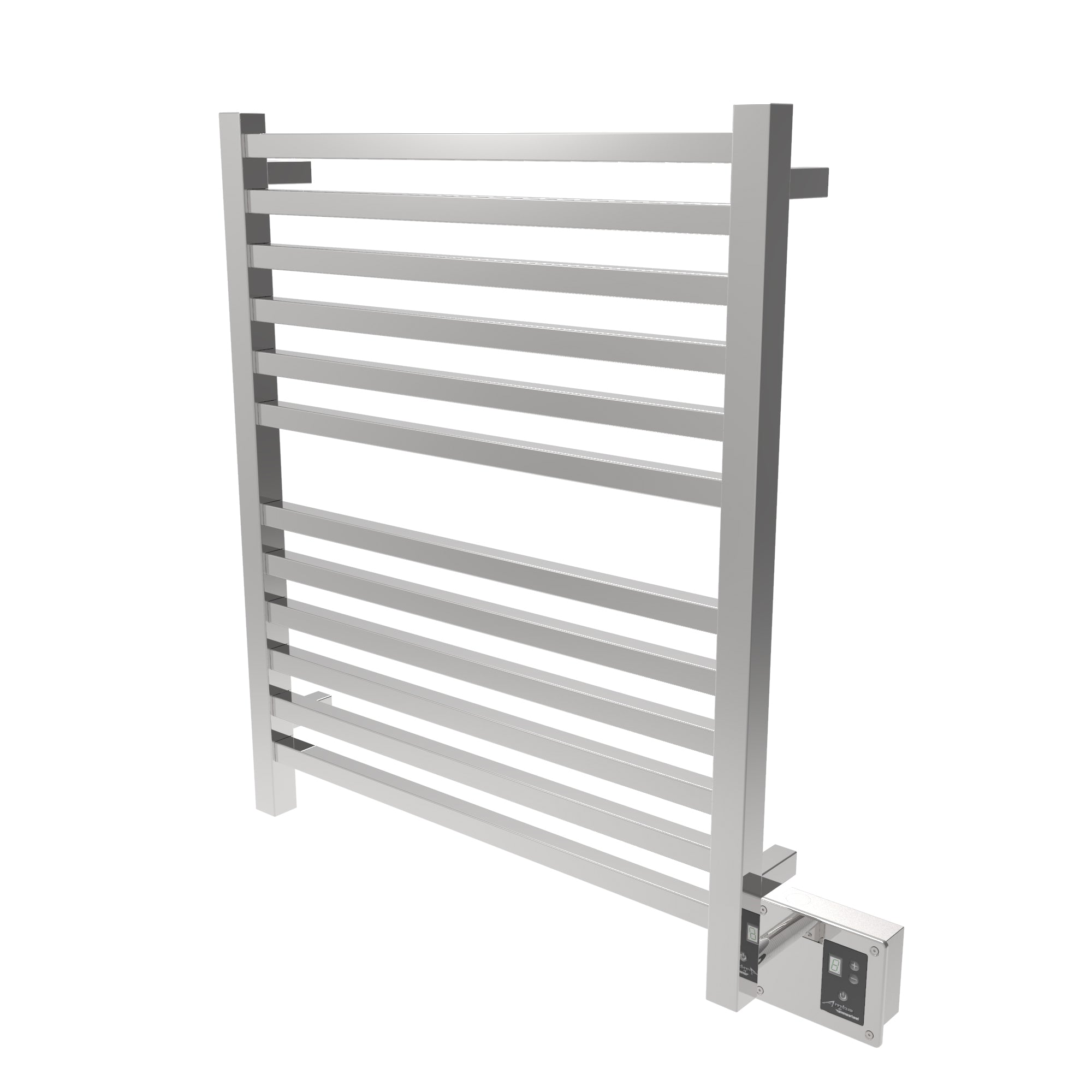 Amba Quadro Q-2833 Heated Towel Rack With White Background