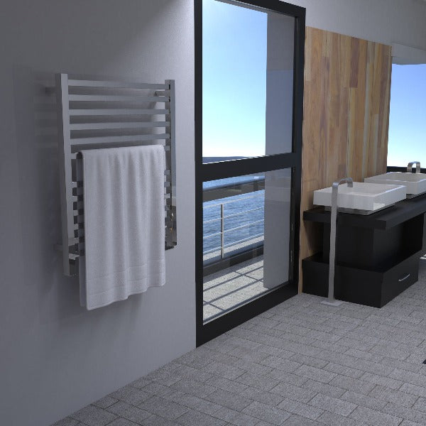 Amba Quadro Q-2833 Heated Towel Rack -  My Sauna World