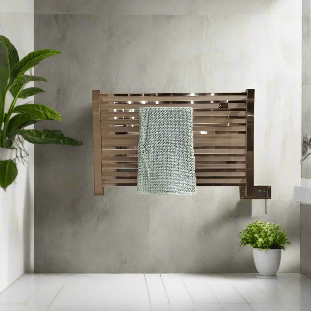 Amba Sauna Accessories Amba Quadro Q2932 12 Bar Hardwired Towel Warmer