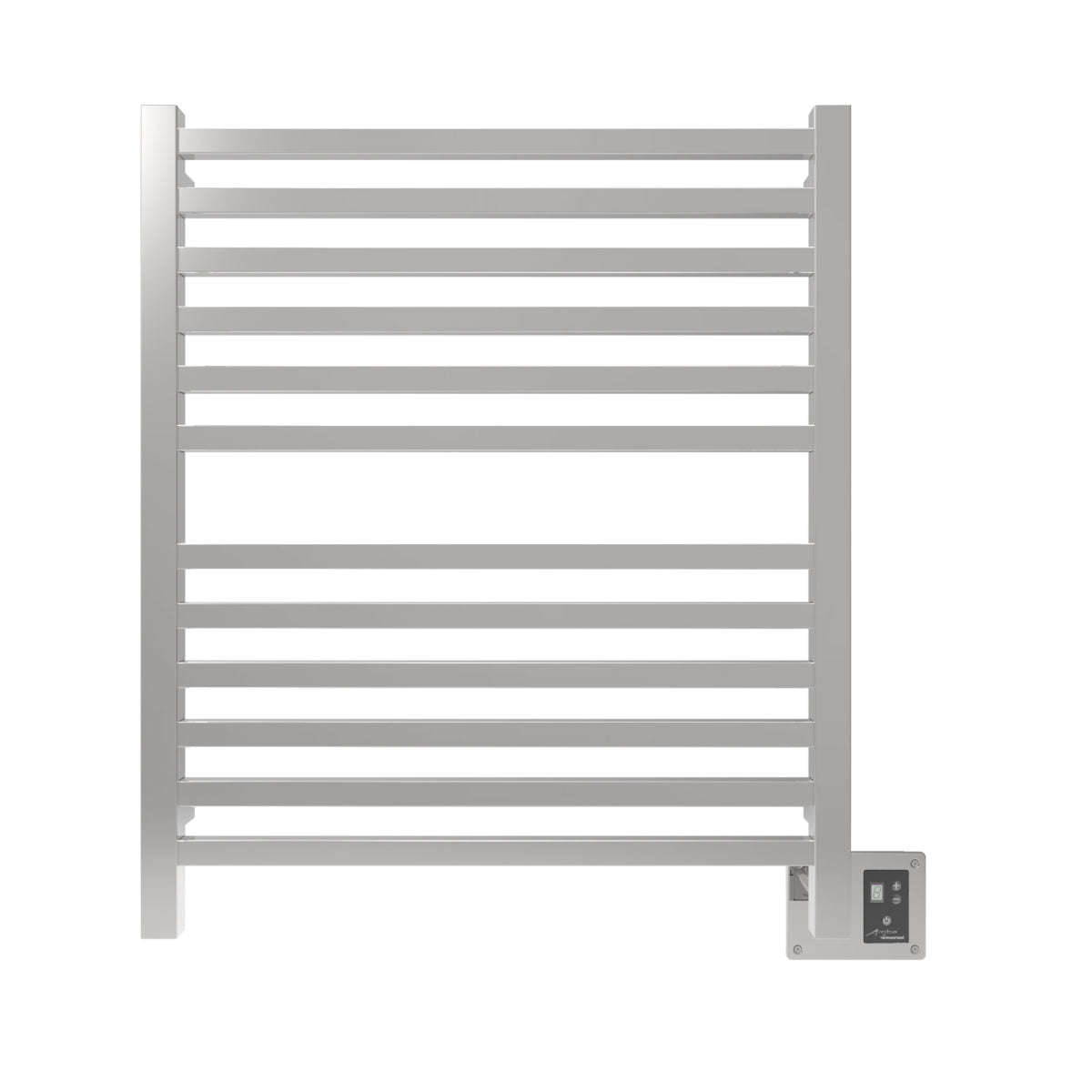 Amba Quadro Q-2833 Heated Towel Rack With White Background