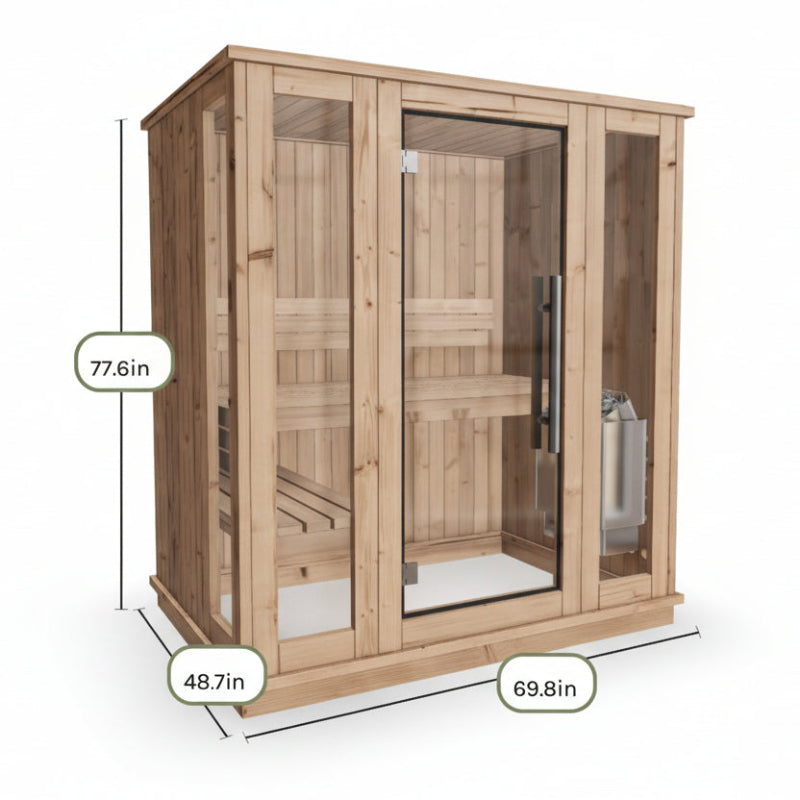 Almost Heaven Saunas Almost Heaven 2-3 Person Auburn Indoor Sauna