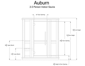 Almost Heaven 2-3 Person Auburn Infrared & Traditional Hybrid Sauna