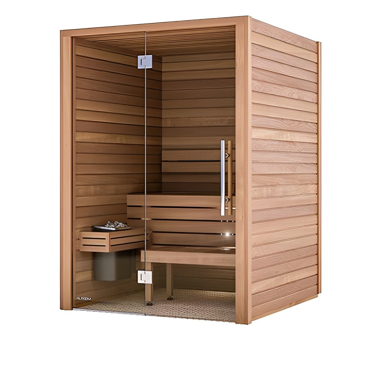 Auroom Cala Glass Cabin Sauna Kit - Thermo-Aspen