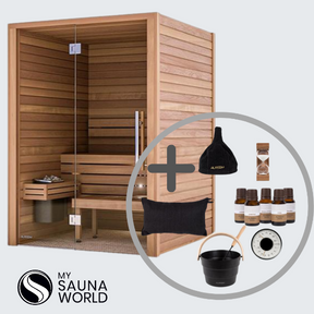 Auroom Cala Glass Cabin Sauna Kit - Thermo-Aspen
