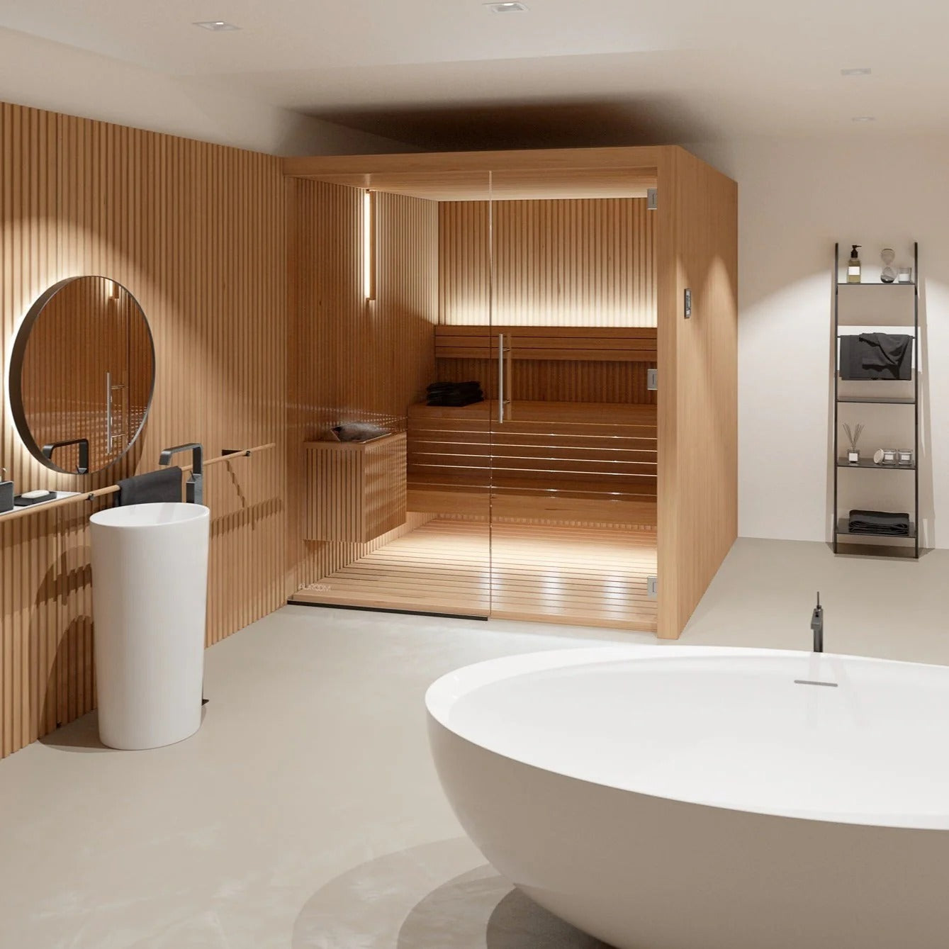Auroom Saunas Auroom Libera Glass Cabin Sauna Kit