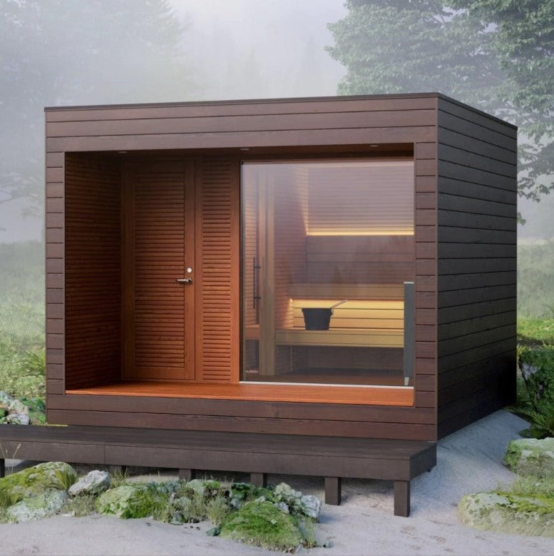 Auroom Natura 5 Person Outdoor Modular Sauna Cabin
