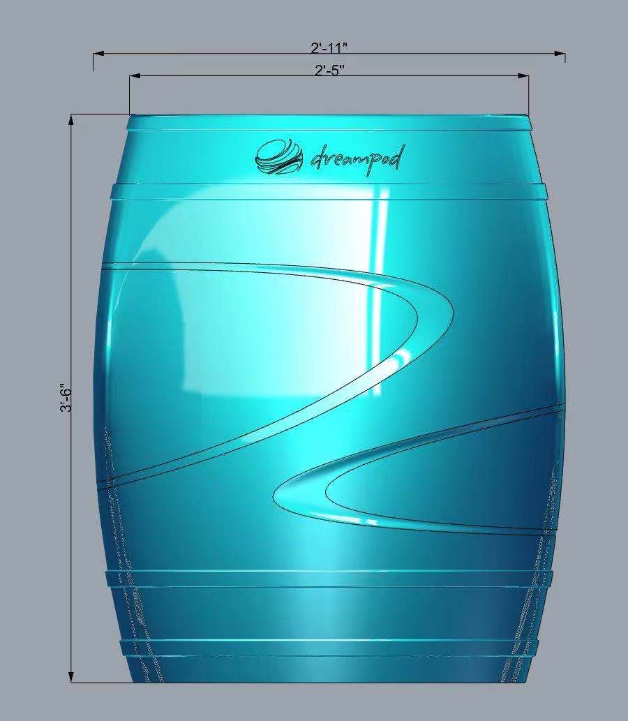 Dreampod Cold Plunge Tubs Dreampod Cold Plunge Barrel with Chiller