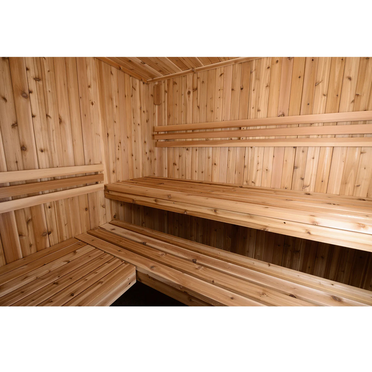 Almost Heaven 6 Person Bridgeport Infrared & Traditional Hybrid Sauna - My Sauna World