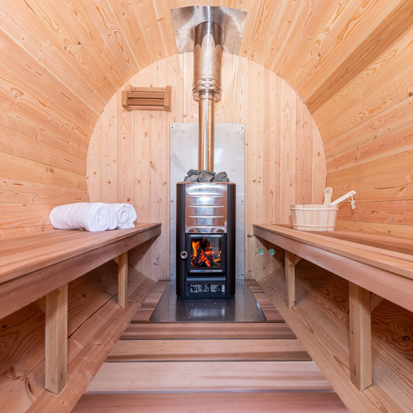 Dundalk LeisureCraft Saunas Dundalk LeisureCraft Canadian Timber Serenity 3-4 Person Barrel Sauna CTC2245W