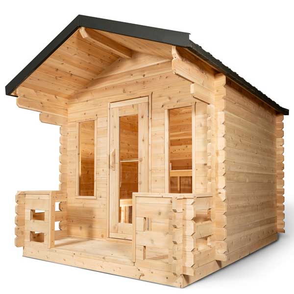 Dundalk Leisure Georgian Cabin Sauna with Porch CTC88PW