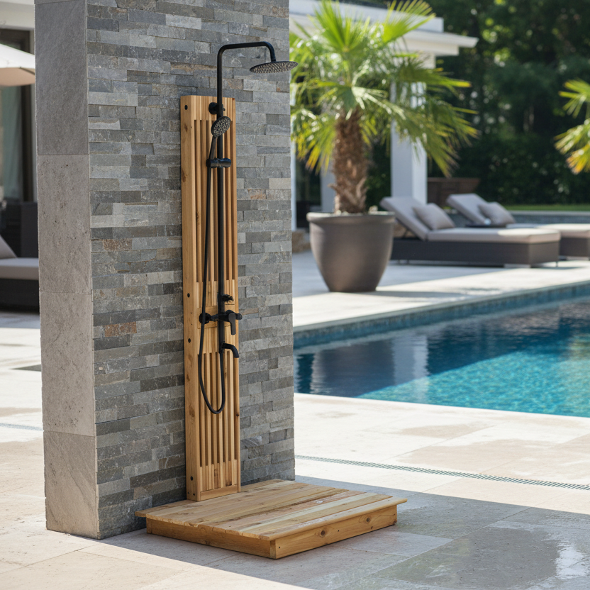 CRM Showers CRM Cascade Floor-Mounted Shower System