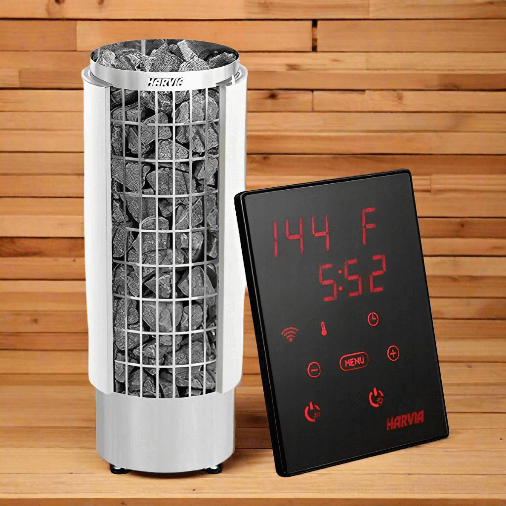 【林】Harvia Cilindro PC90 Harvia Cilindro PC90E Sauna Heater Package — The Sauna Heater