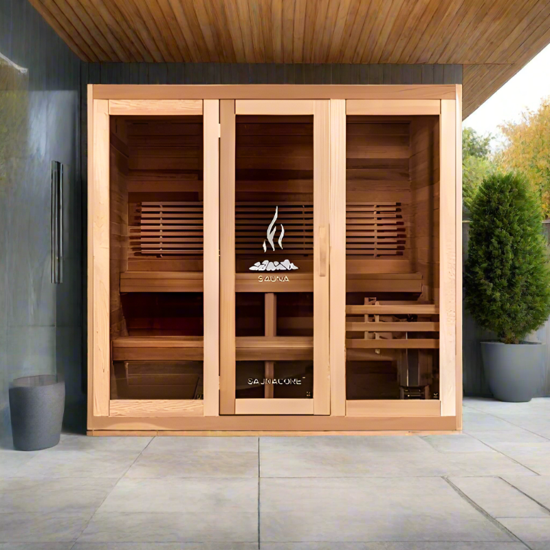 Saunacore Saunas Saunacore Traditional Modular Series C6X6 with Kw 6 SE Heater