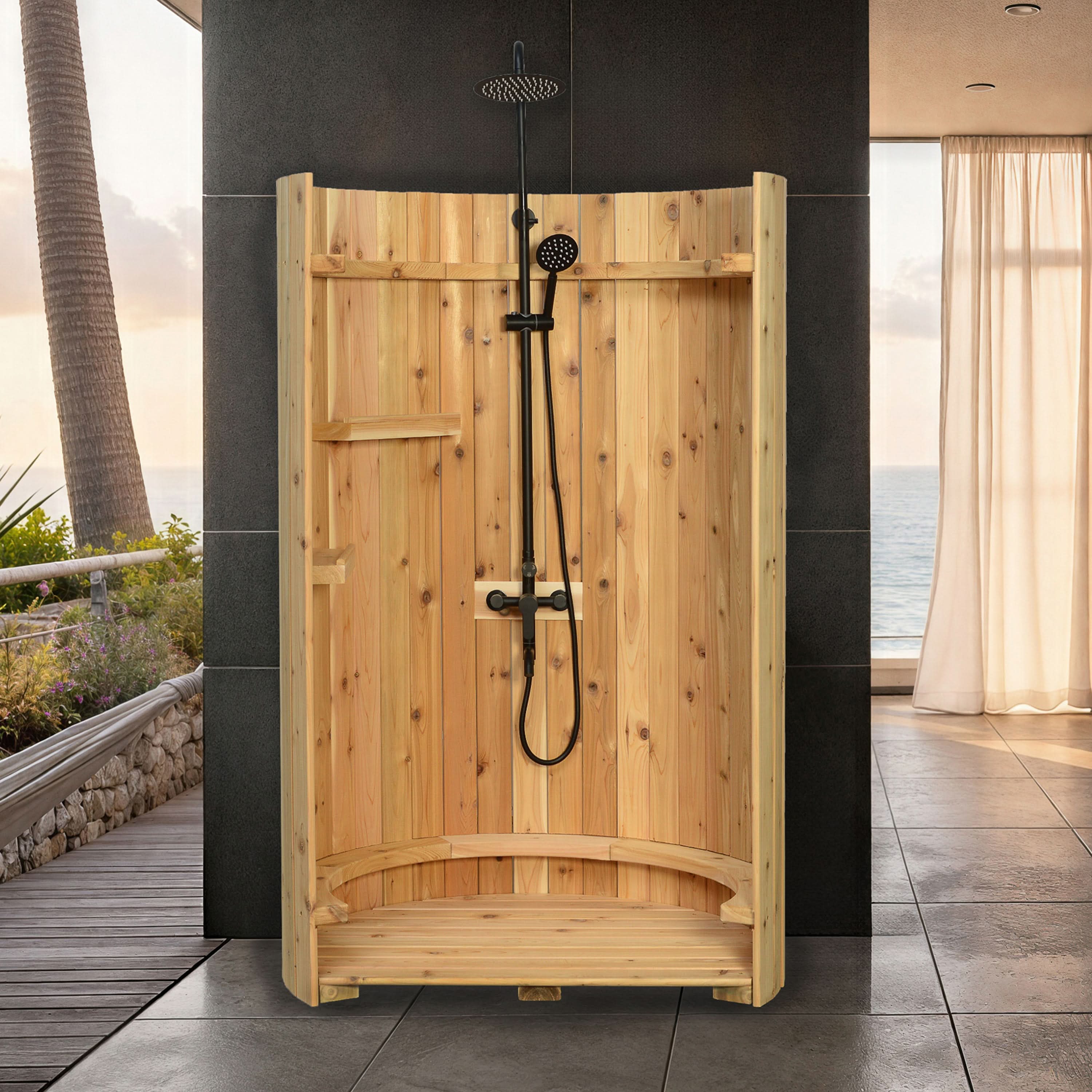 CRM Showers CRM Crescent Floor-Mounted Shower System