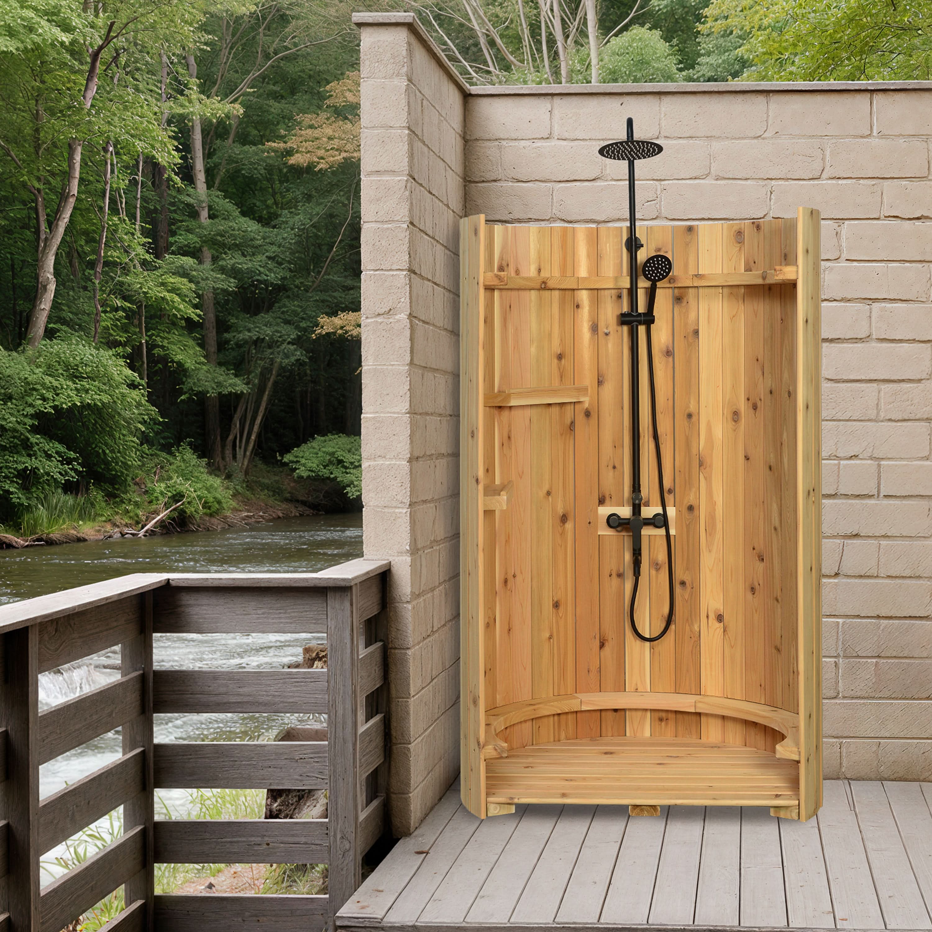 CRM Showers CRM Crescent Floor-Mounted Shower System