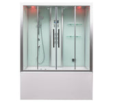 Mesa Showers Platinum DA580 Steam Shower Jetted Tub Combo 59" x 32" x 86"