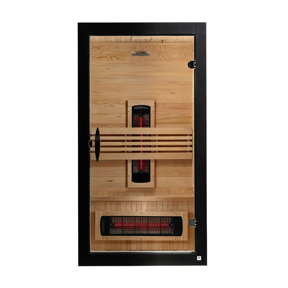 Golden Designs Saunas Golden Designs 2026 Model Dynamic "Santorini" 1-2 Person Full Spectrum Near Zero EMF FAR IR Sauna (DYN-6009-03 FS)