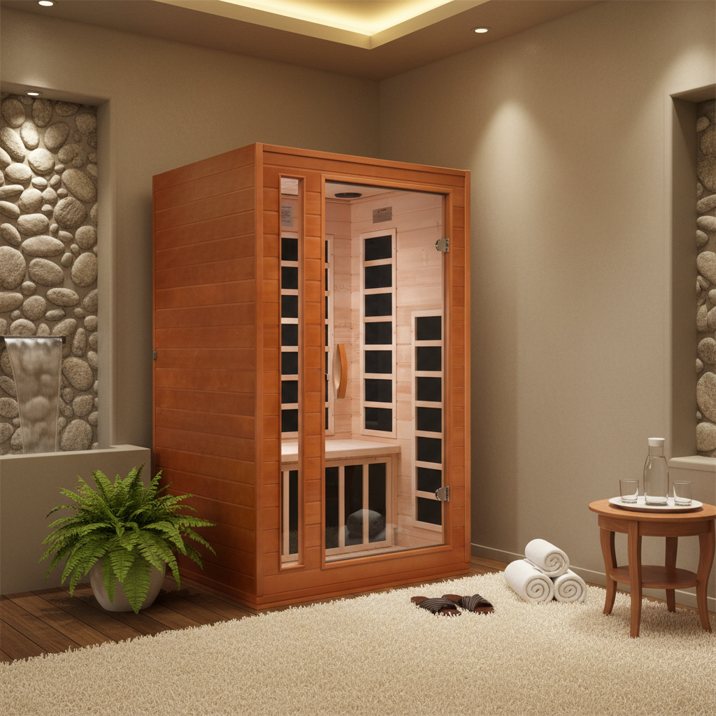 Golden Designs Saunas Golden Designs Dynamic Cordoba Elite 2 Person Indoor Ultra Low EMF FAR Infrared Sauna (DYN-6203-01 Elite)