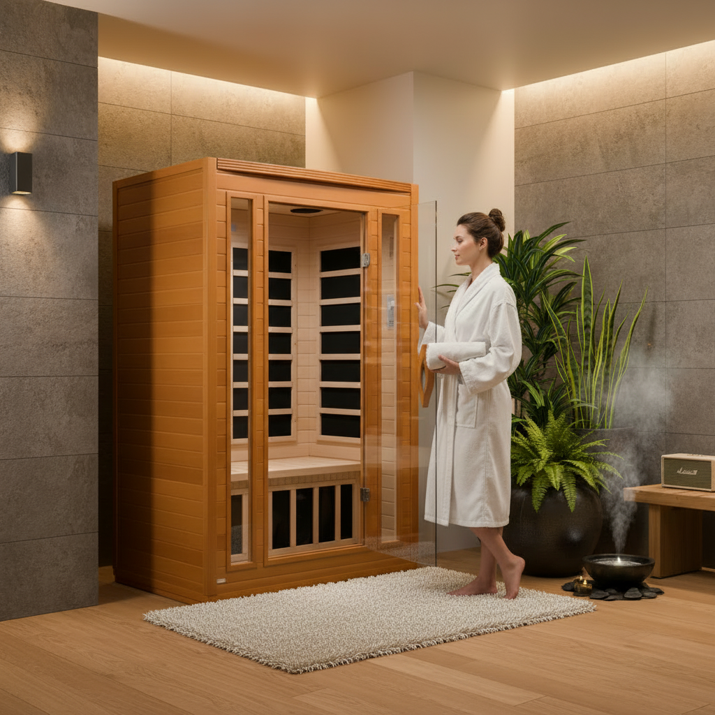 Golden Designs Saunas Golden Designs Dynamic San Marino 2 Person Indoor Low EMF FAR Infrared Sauna (DYN-6206-01)