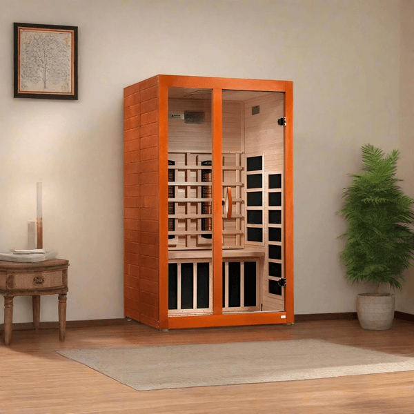 Golden Designs Santiago 2-Person Infrared Sauna for Wellness