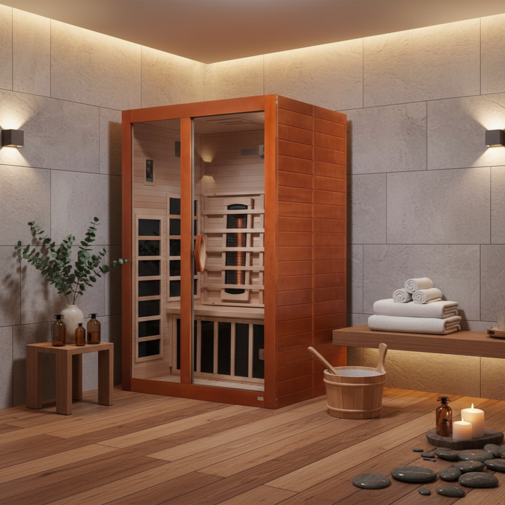 Golden Designs Saunas Golden Designs Dynamic Santiago 2 Person Indoor Full Spectrum Infrared Sauna (DYN-6209-03 FS)
