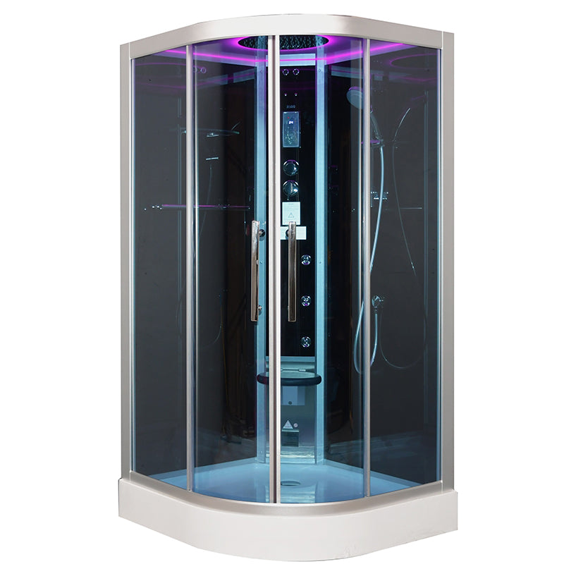 Platinum Showers Platinum DZ901L 1 Person Corner Steam Shower