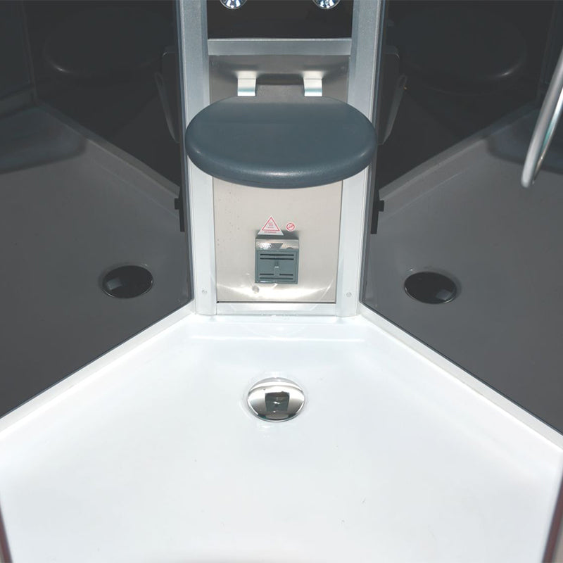 Platinum Showers Platinum DZ901L 1 Person Corner Steam Shower