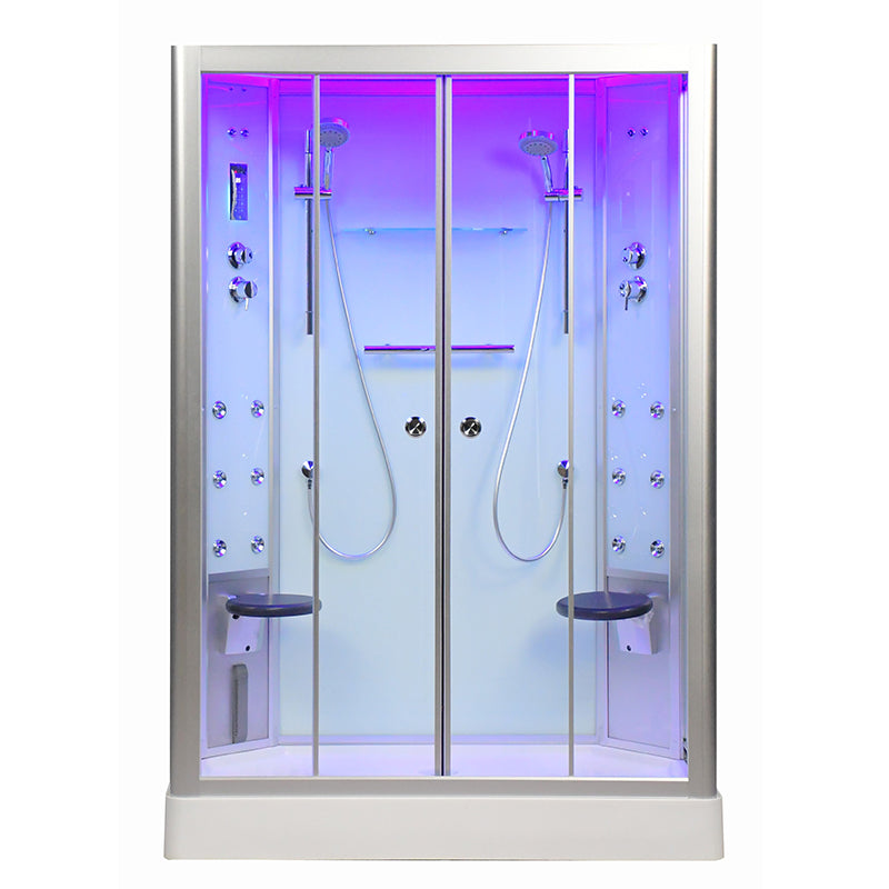 Platinum Showers Platinum DZ903A 2 Person Freestanding Sliding Door Steam Shower