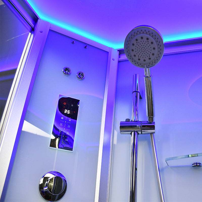 Platinum Showers Platinum DZ903A 2 Person Freestanding Sliding Door Steam Shower