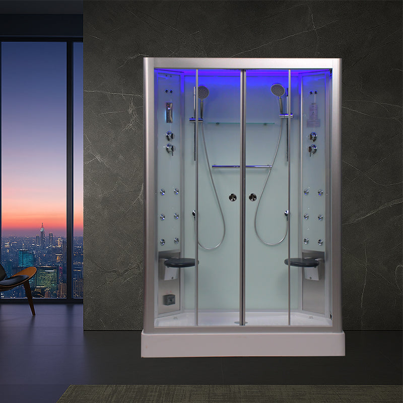 Platinum Showers Platinum DZ903A 2 Person Freestanding Sliding Door Steam Shower