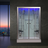 Platinum Showers Platinum DZ903A 2 Person Freestanding Sliding Door Steam Shower