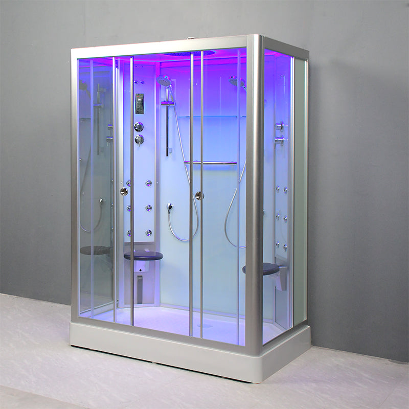 Platinum Showers Platinum DZ903A 2 Person Freestanding Sliding Door Steam Shower