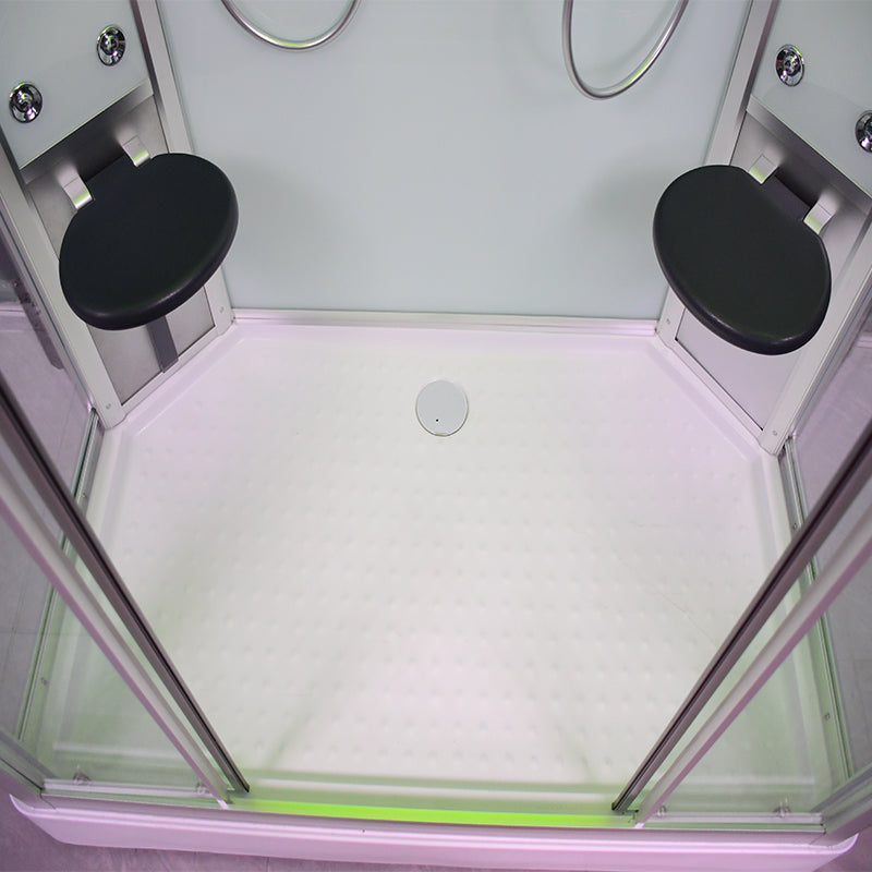 Platinum Showers Platinum DZ903A 2 Person Freestanding Sliding Door Steam Shower