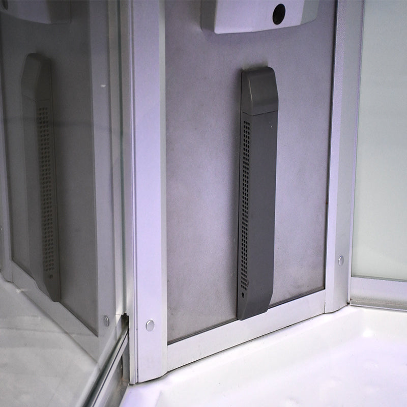 Platinum Showers Platinum DZ903A 2 Person Freestanding Sliding Door Steam Shower