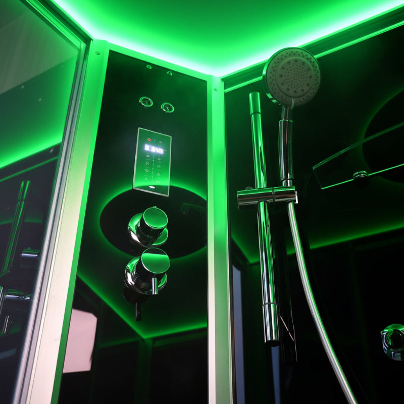 Platinum Showers Platinum DZ903L 2-Person Freestanding Sliding Door Steam Shower