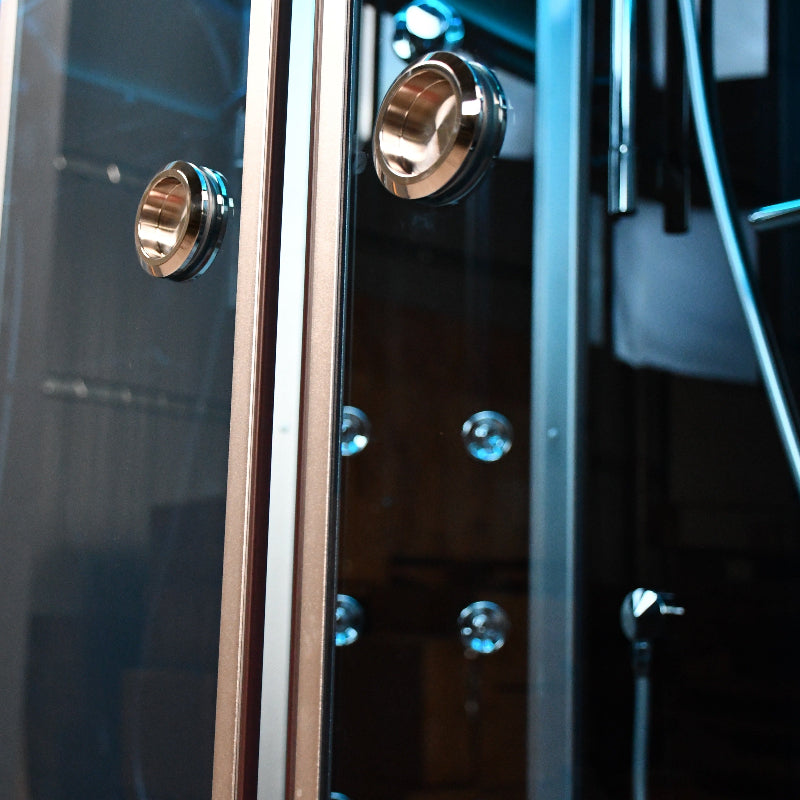 Platinum Showers Platinum DZ903L 2-Person Freestanding Sliding Door Steam Shower