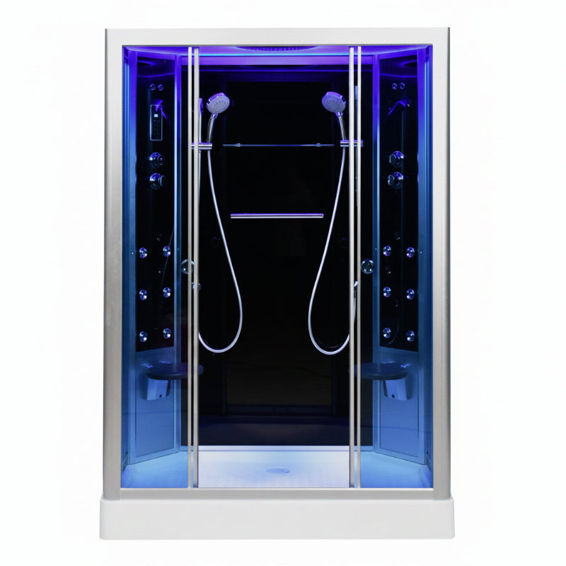 Platinum Showers Platinum DZ903L 2-Person Freestanding Sliding Door Steam Shower