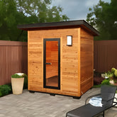 Sunray Saunas Sunray Denali 4-Person Contemporary Outdoor Sauna with Harvia Heater