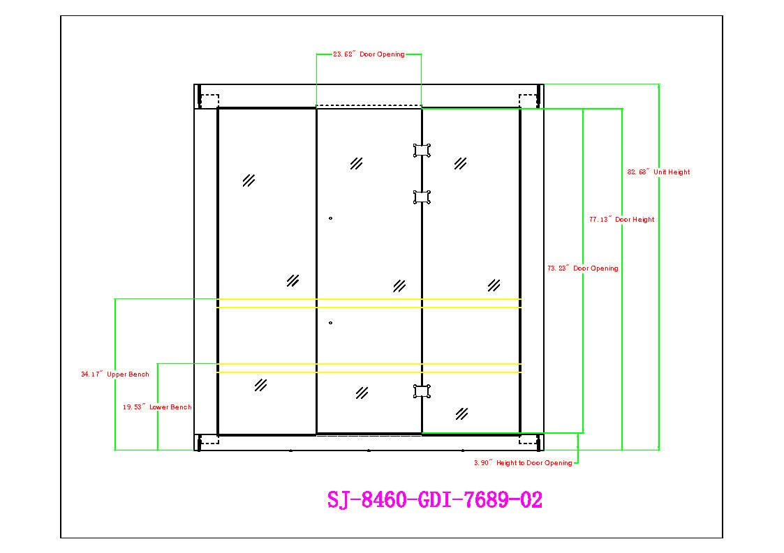 Golden Designs Saunas Golden Designs 2025 Updated Osla 6 Person Traditional Sauna (GDI-7689-02)